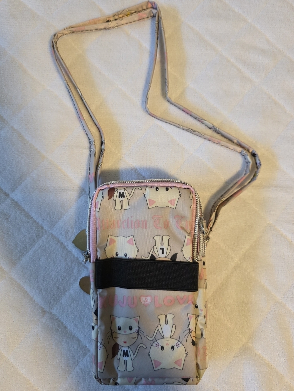 Crossbody Bag Phone Sleeve Concert Venue Festival Adjustable Strap Arm Wrist NWT - Picture 5 of 11